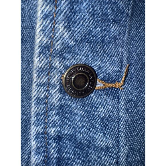 Vintage Classic Jeans Denim Chore Jacket Blue Workwear Utility Coat 21x28 Large - Picture 3 of 6